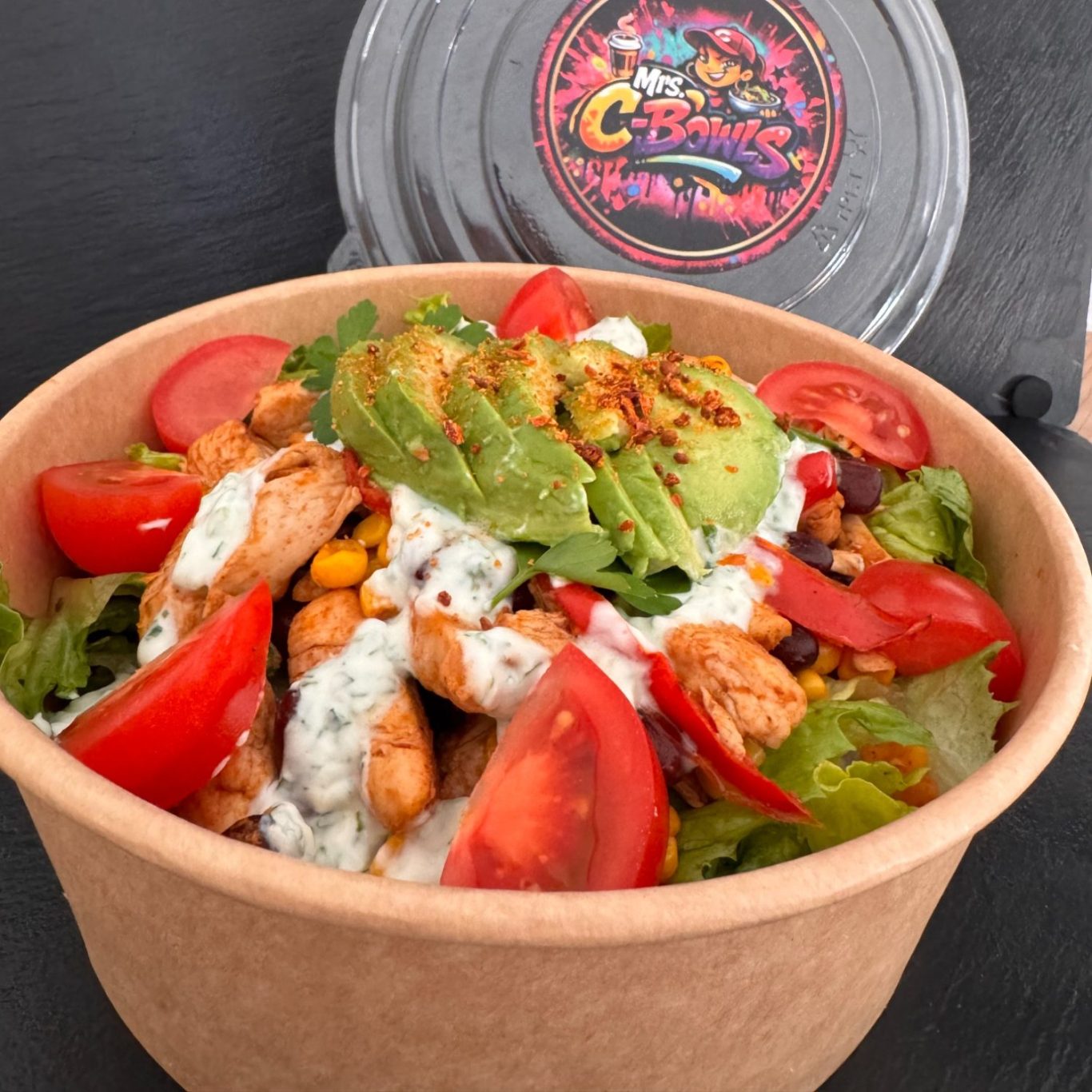 Mexican Chicken Bowl C-Bowl leckere Mexican Bowl in Roth